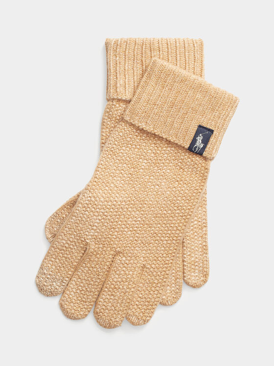 Плетени ръкавици с лого - 1