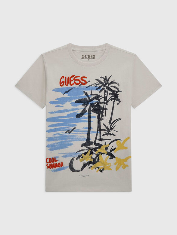 T-shirt with logo embroidery - 1