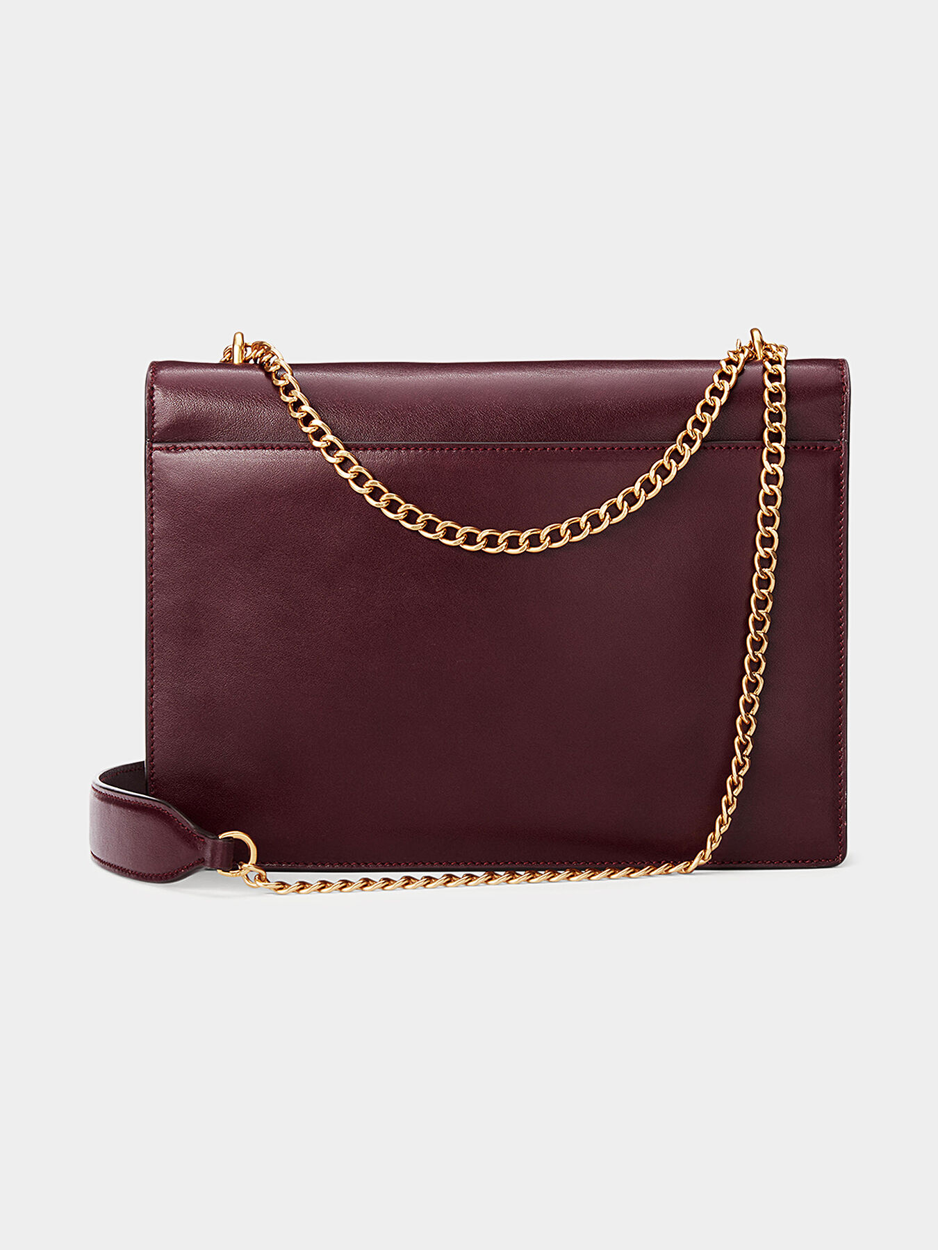 Leather bag with metal details brand POLO RALPH LAUREN