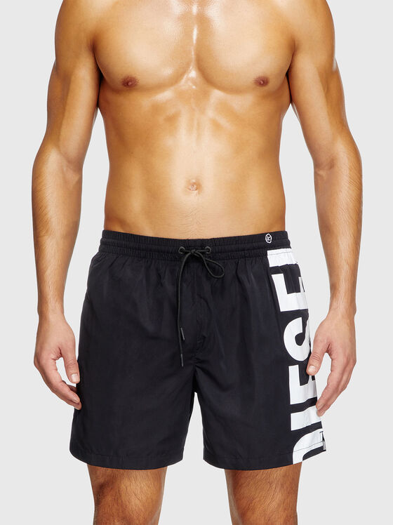 Beach shorts with logo accent - 1