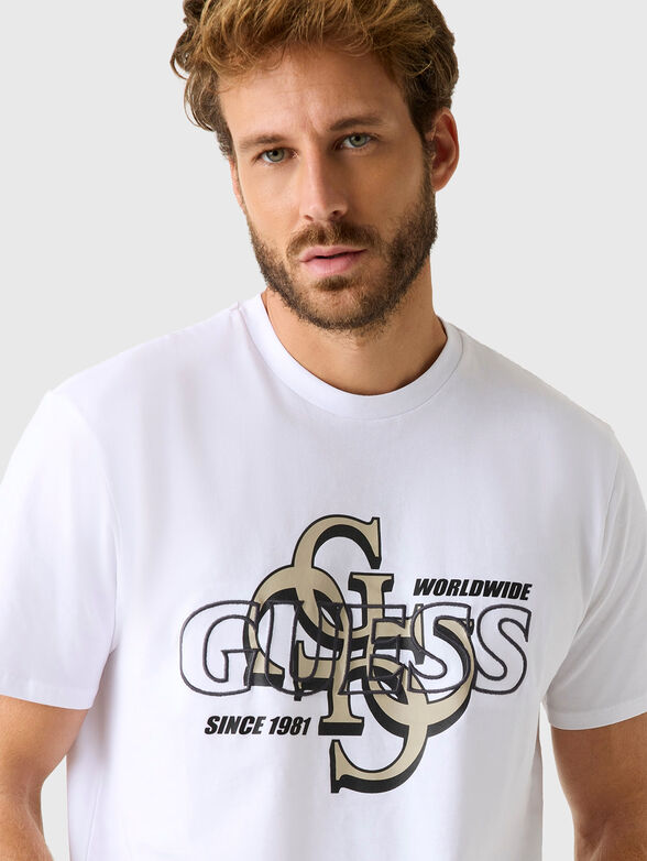 Crew neck T-shirt with 4G logo print - 4