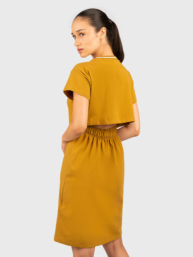 TURDA black dress with accent back - 3