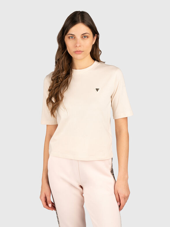 Cotton T-shirt with logo - 1