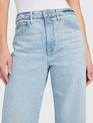 Light blue jeans with wide leg  - 4