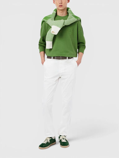 Cotton-blend chino pants - 4