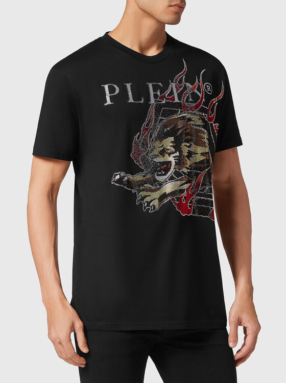 T-shirt with rhinestones  - 1