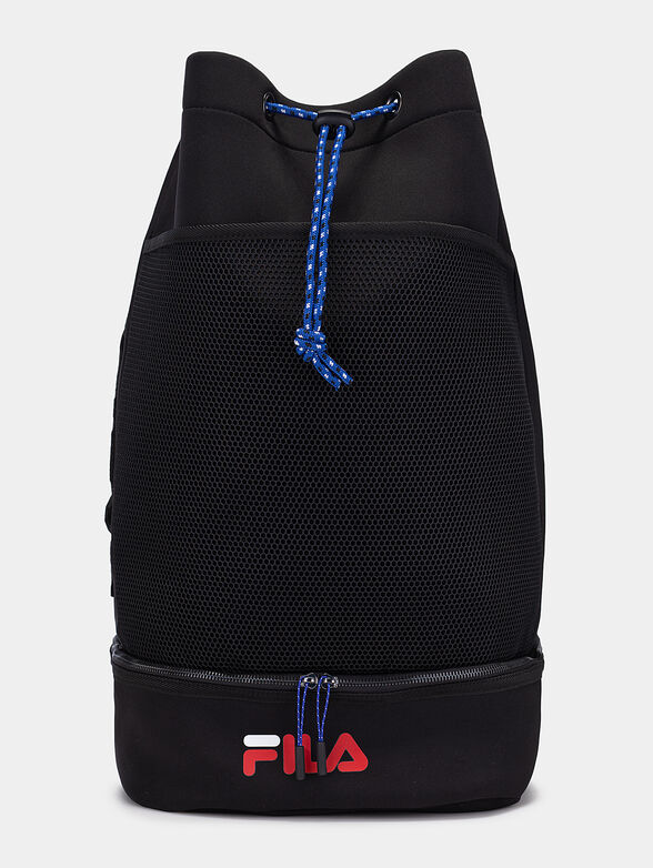 Black backpack with logo - 1