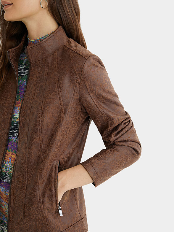 Slim high neck jacket COMARUGA - 3