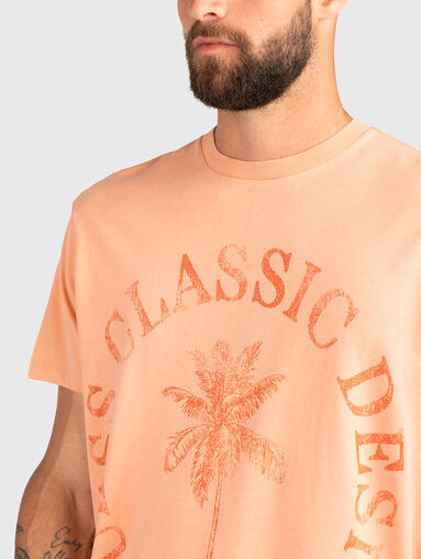 Roun neck print T-shirt - 4