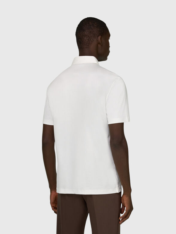 Silk-blend polo shirt - 3