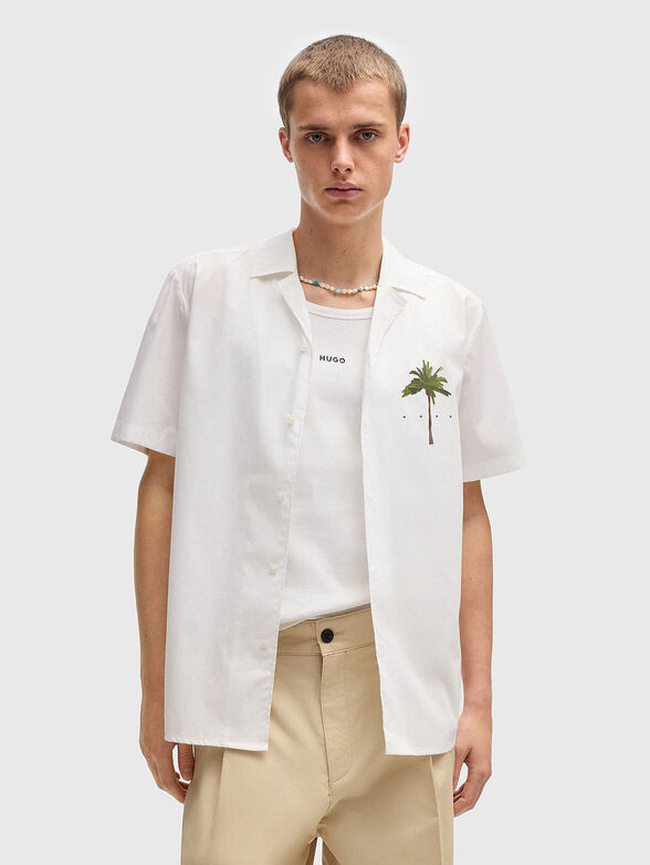 Short sleeved shirt with print - 1