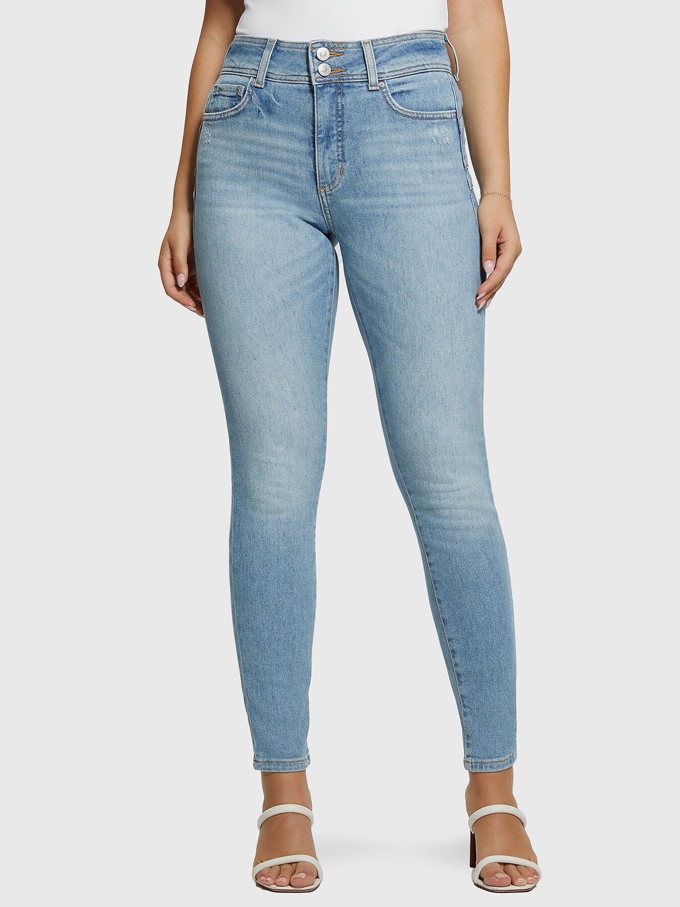 High rise guess jeans best sale