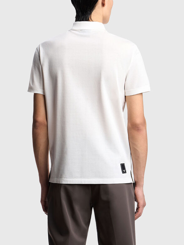 Cotton polo shirt with short sleeves - 3