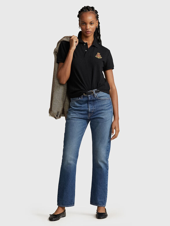 Polo shirt with contrast embroidery  - 2