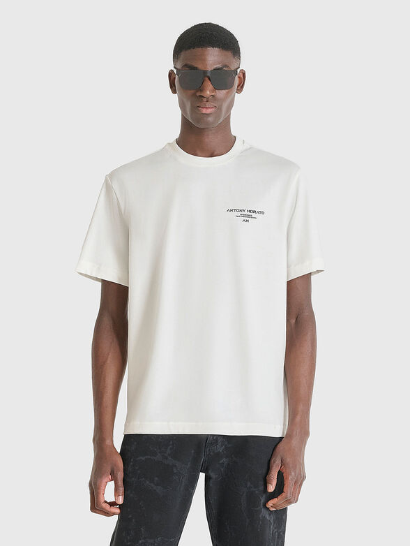 Cotton T-shirt with print - 1