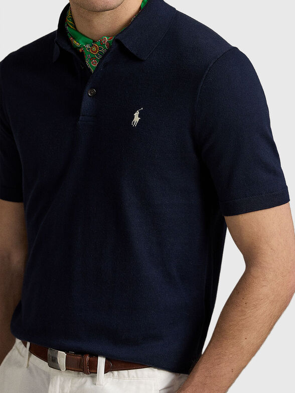 Cotton polo collar jumper - 4