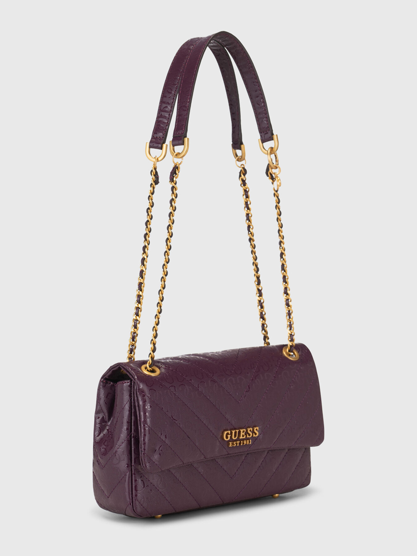 ショルダーバッグ・ポシェット Guess EDITAEDITA Quilted Mini Crossbody Flap Bag HP1A3A34 GUESS® Giully quilted mini crossbody Women