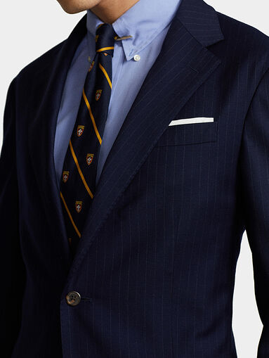 Wool jacket with striped pattern - 5