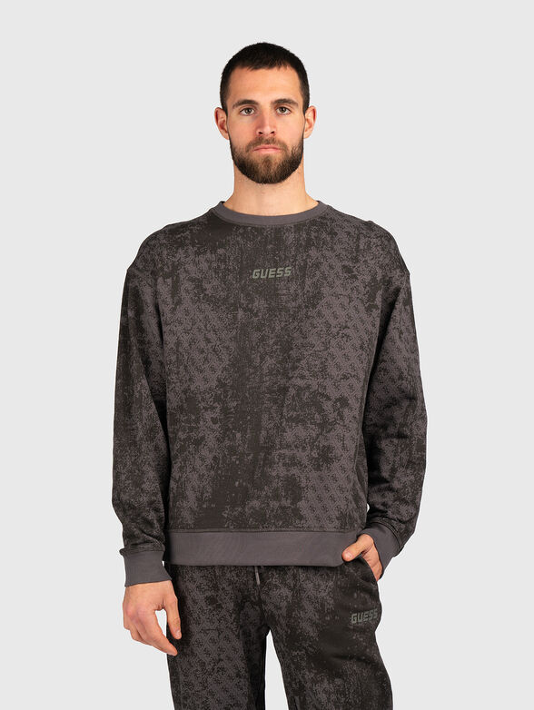 Cotton sweatshirt with 4G logo print - 1