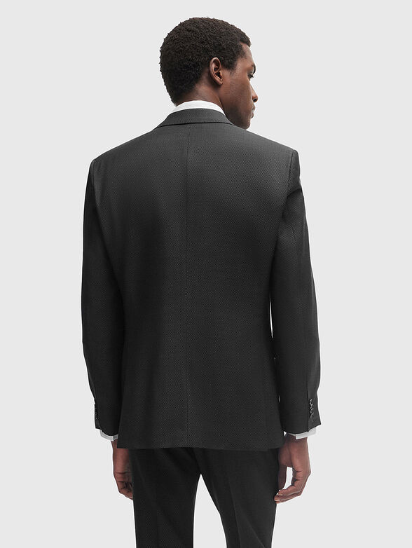 Two-piece wool suit in grey - 4