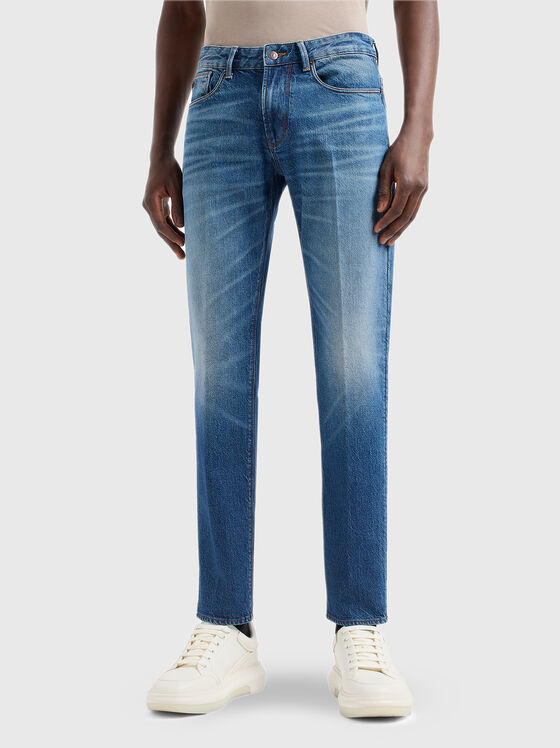 Дънки с избелен ефект - 1