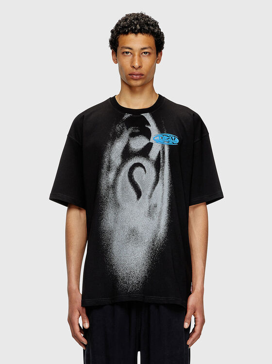 T-BOXT-T7 оversized T-shirt with accent print - 1