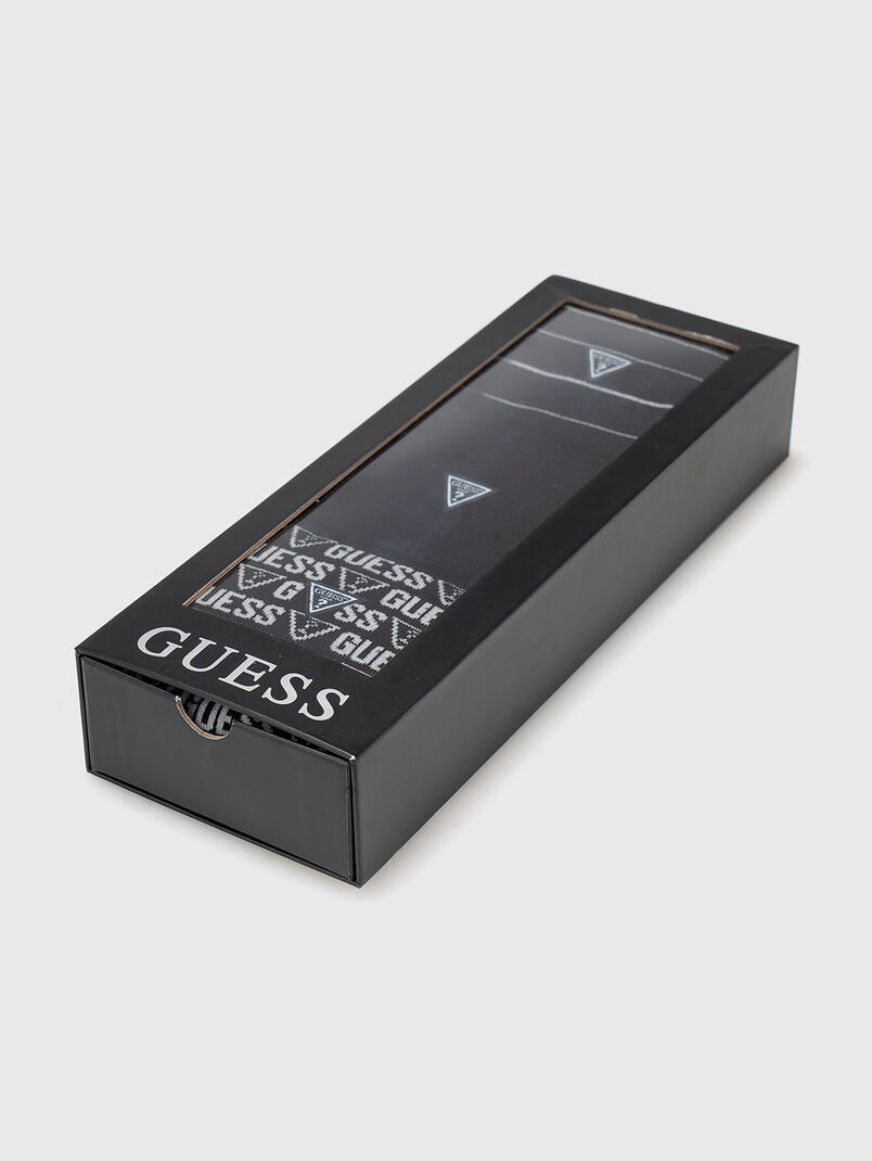 Set of three pairs of socks with logo - 3