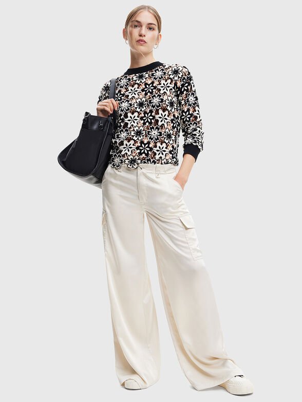 ANISA sweater with floral motifs - 2
