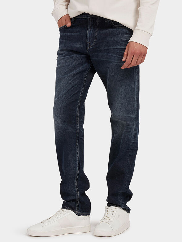 ECO SIDECAR jeans with logo patch - 1