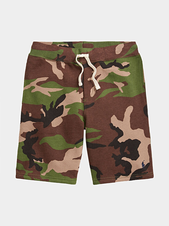 Shorts with camouflage print - 1
