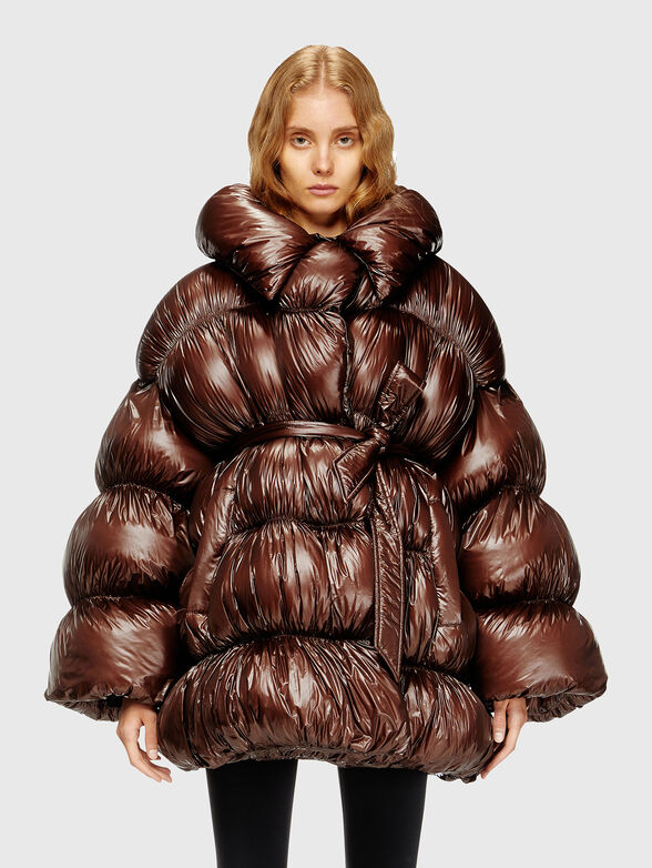 W-INONA oversized jacket with waist belt - 1