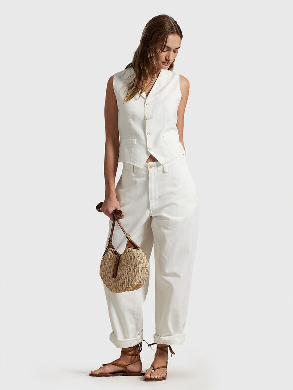 Slim linen waistcoat - 2