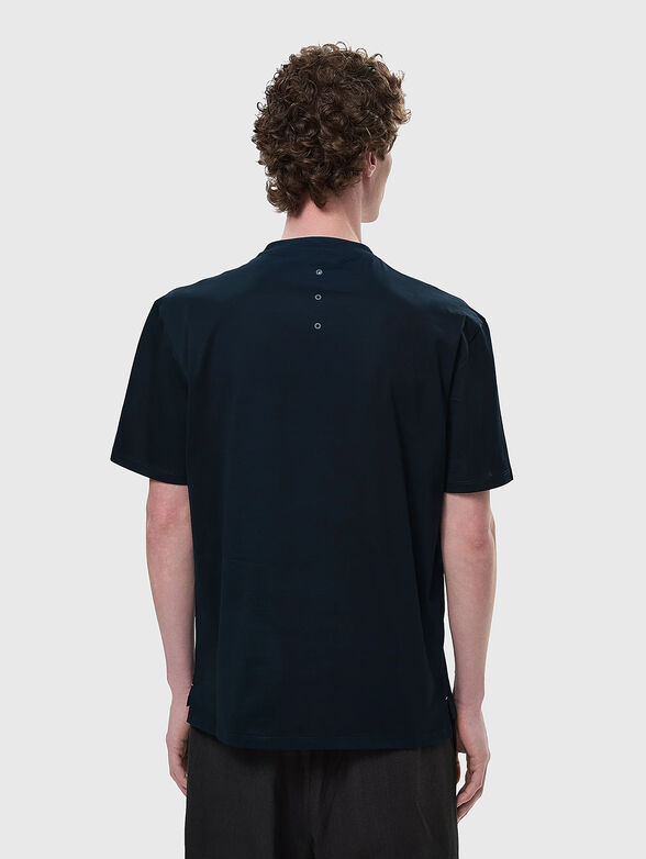 Dark blue cotton T-shirt - 2