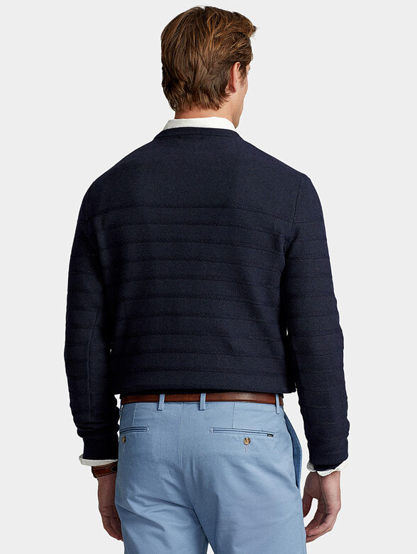 Round neck cotton sweater   - 3