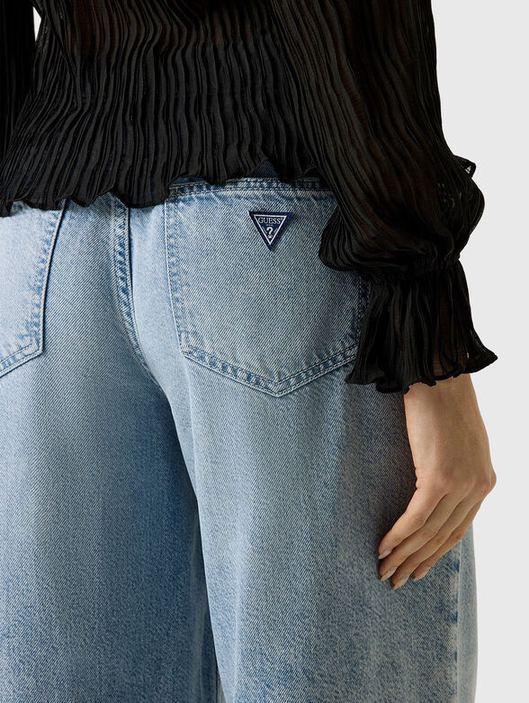 Wide leg jeans in light blue - 3