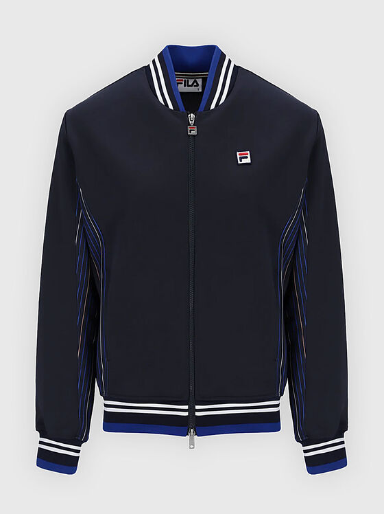 Jacket with accent collar and logo detail - 1