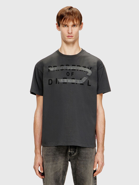 T-NORM-V11 cotton T-shirt with contrast logo - 1