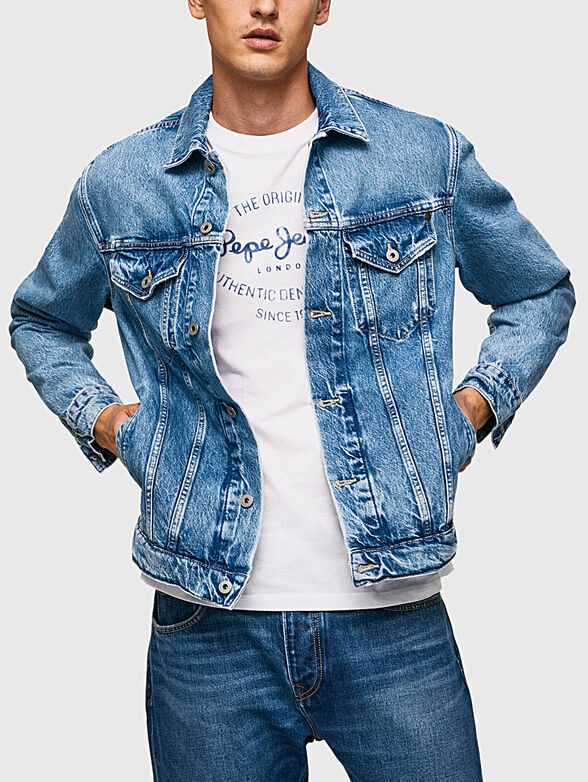 PINNERS blue denim jacket - 1