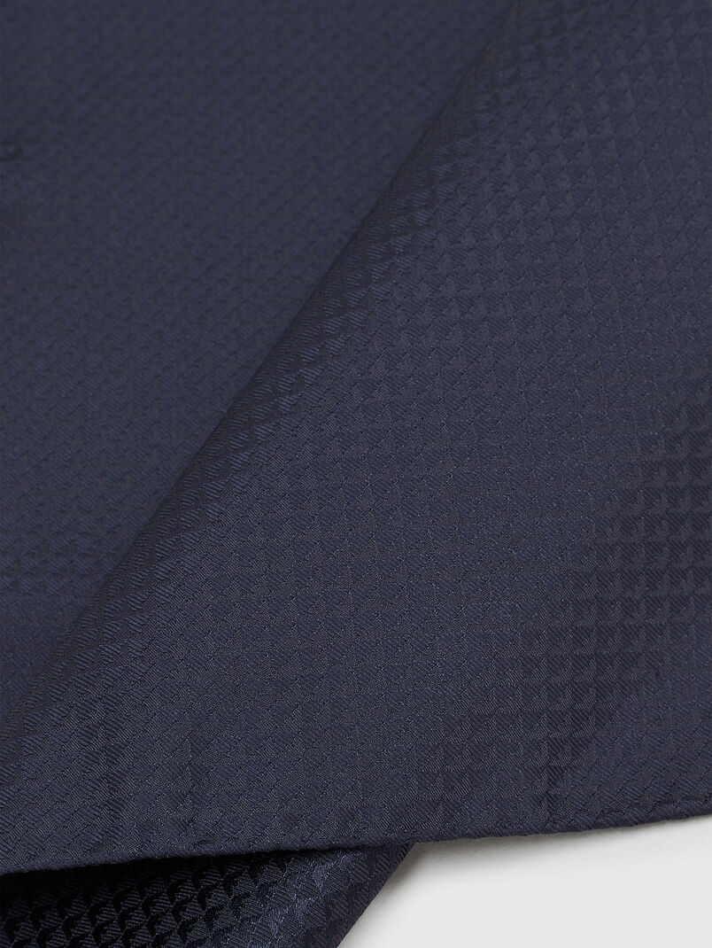 Dark blue silk handkerchief  - 3