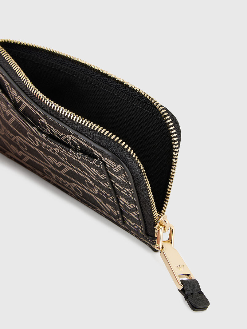 Card holder with monogram print - 3