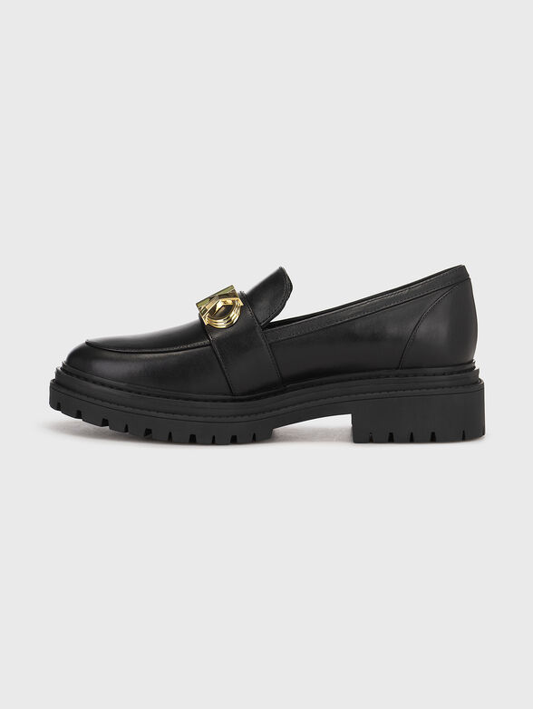 PARKER black leather loafers - 4