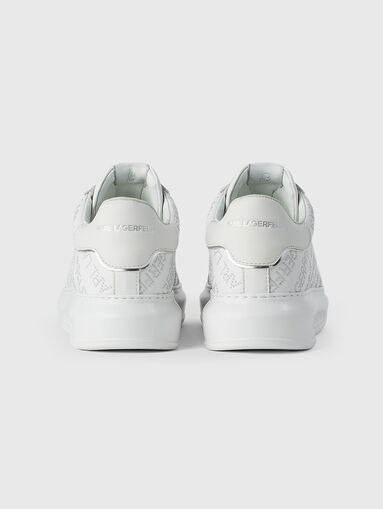 KAPRI leather sports shoes with logo accent - 3