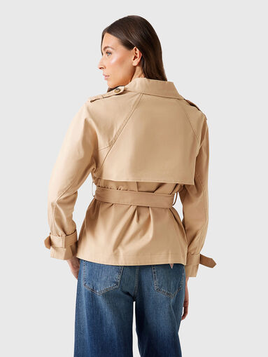 RAPHAELLE short trench coat with belt - 3