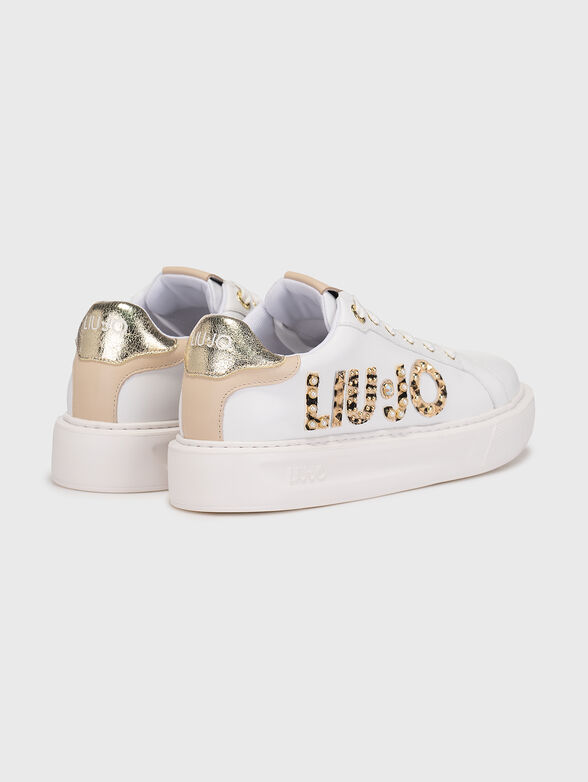 KYLIE 10 leather sneakers with accent logo - 3