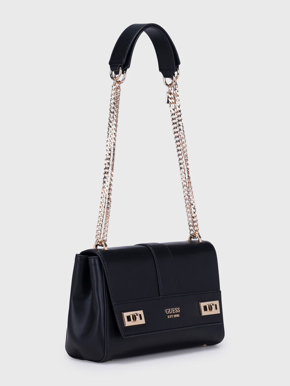 KATEY black bag with logo accent - 6