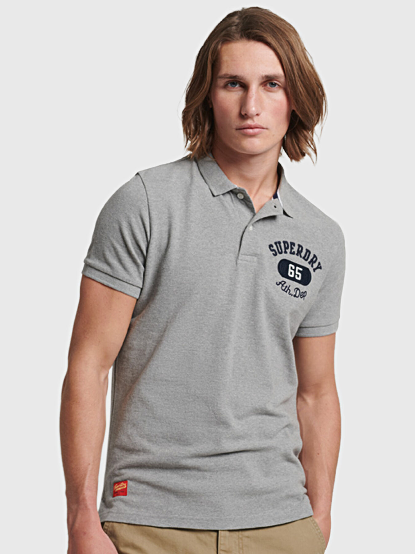 Superdry black polo shirt on sale