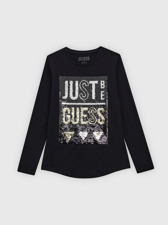 Blouse with appliquéd sequins - 1