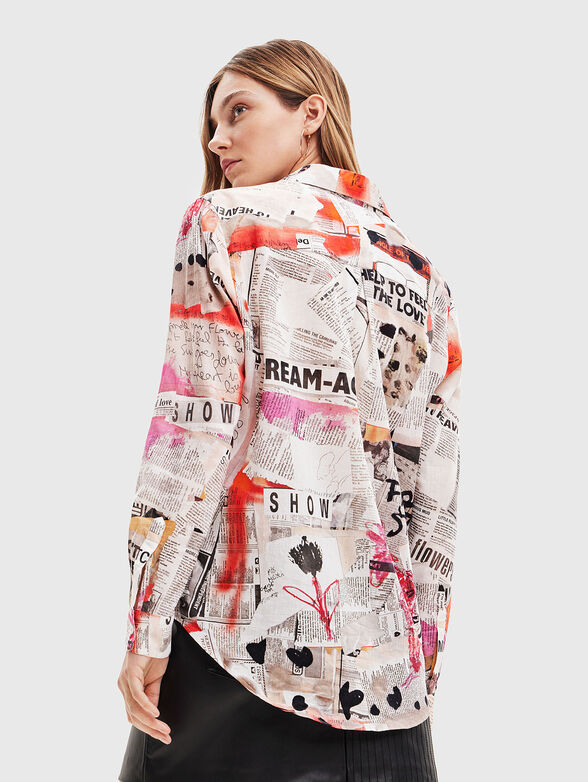 MATERA shirt with multicolour print - 3