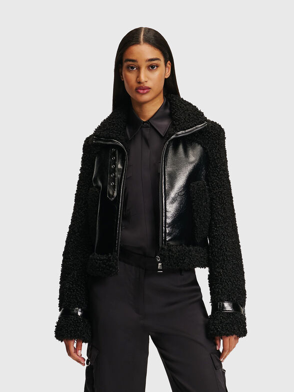 Eco leather biker jacket - 1