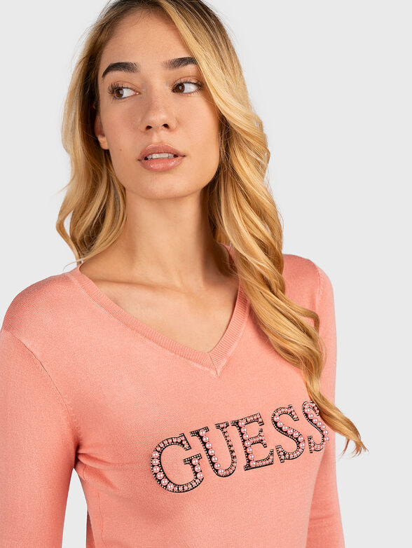 Black sweater with maxi logo - 4